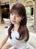 ロンドシエル 横浜(Lond ciel) 結べるレイヤーカット/グレージュブラウン/韓国巻き/顔周り