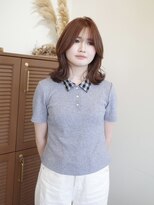 Idk オレンジベージュ/ミディアムヘア