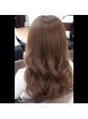 立体感艶ベージュ×ゆる巻