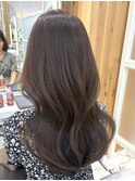 セミロング　レイヤー　顔まわり　前髪