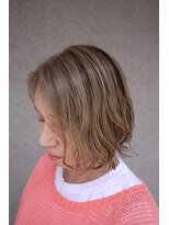 ココ(qoqo) 大人ボブ グラデーションボブ 顔周りカット ニュアンスパーマ