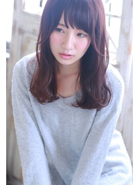 ラファンジュ ヘアー クレオ(Rohange hair Creo) 【Creo】ヘルシーフェザーロブ#フォギーベージュ#毛先パーマ