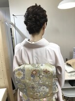ロカット サロン(Roquat Salon)&nbsp;色留袖とアップアレンジ【ヘアメイク  立川/八王子/立川南口】