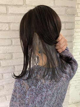 ロンド 表参道店(Lond) 学生さん必見！大人気＊インナーカラーグレー＊切りっぱなし