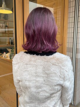 ヘアスタジオダップ(hair studio dap) ピンクパープル×ミディアム
