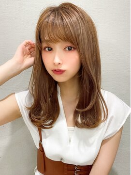 アフロート エル 錦糸町(AFLOAT L) ベージュカラー/透け感/アクセサリーカラー/エアリーミディ