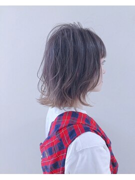 アナザヘアー なんば 高島屋前店(ANAZA hair) バレイヤージュグラ大人可愛い20代30代40代前下がりショートボブ