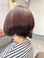 カルム(CALM)&nbsp;ショートボブ×ピンクベージュ