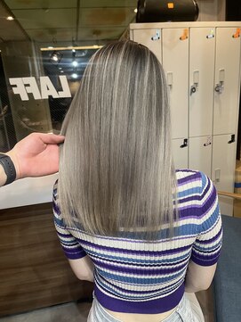 ラフ(LAFF) #黒髪#ボブルフ#ネビージュ#小顔#ワンレン