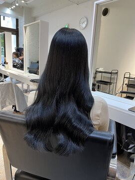 ブレンド 渋谷(BLend) 【Blend渋谷】大人気透明感ブルーブラックカラー　髪質改善