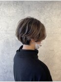 ショートヘアバレイヤージュ・ショートヘアハイライト