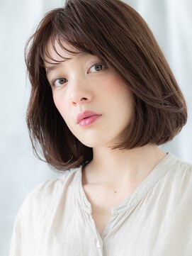 ドクターズ サロン ラブ(Dr's Salon LAB) 内巻きニュアンスカラー前下がり髪質改善ボブi古河20代30代40代