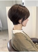 大人かわいいショートボブ / アッシュベージュ