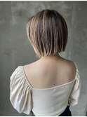 20代30代40代大人かっこいいハイライトブリーチ無造作ミディ