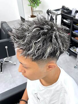 ノイセル 心斎橋(Noisyle) guest snap　メッシュアップバングショート×ツイストスパイラル