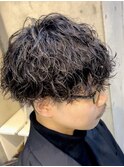 メンズパーマ波巻きパーマツイストスパイラルシャドウパーマ30代