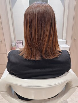 コーエン(cowen) 大人かわいい☆切りっぱなしボブ/外ハネ/ミディアムストレート