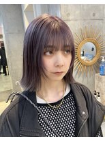 オルセン(OLSEN) lavender greige×face layer bob