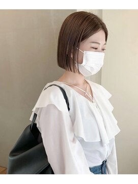 ビーヒアナウ 金沢県庁店(BE HERE NOW) 前下がりボブ