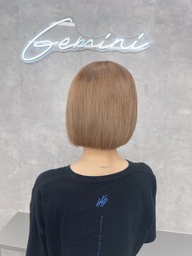 ジェミニ 大津 瀬田店(Gemini) 魅力倍増カールセミディシアーカラー姫カットショートヘア