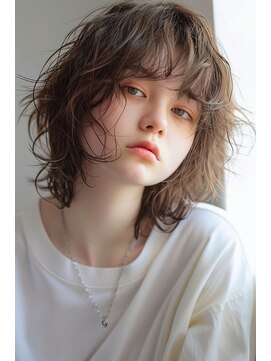 ラナ 新宿(lana) ミディアムウルフ/ウルフ/顔まわり/後毛【lana hair 新宿】