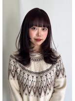 ムージー(moug)&nbsp;レイヤーカット/暗髪/韓国/広島/袋町