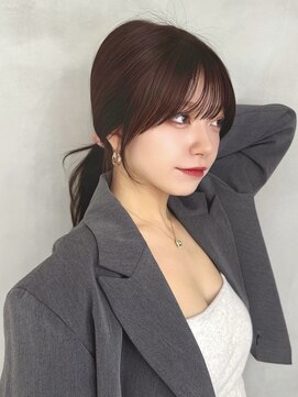 ロンド ジュルード 名古屋(Lond jeloud) 顔まわりレイヤーで結びたくなる×前髪カット レイヤーカット