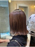 白髪ぼかしハイライト×透明感ベージュ
