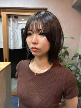 クルミ(kurumi) オリーブグレージュ×ボブレイヤー