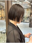 似合わせカット ボブヘア 縮毛矯正 ミニボブ 切りっぱなしボブ