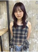 レイヤー/ザクザクレイヤー/ラベンダーカラー/透明感カラー