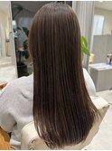 ハイライトカラーグレージュベージュケアブリーチダブルカラー