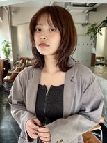 ガーランドギンザ(Garland Ginza) レイヤーボブ ウルフボブ ミルクティーブラウン