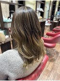 大人バレイヤージュ