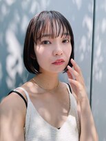 シンス 銀座(since) 小顔似合わせカット/大人ガーリーボブ/ダークアッシュ【銀座駅】