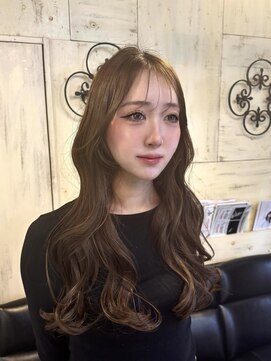 ヘアーアンドメイク シークタチカワ 立川店(Hair&Make Seek) 【澤飯】ブリーチなしダブルカラーで透明感ヘーゼルベージュ