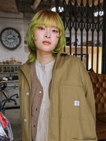 トレンチ(TRENCH)&nbsp;【TSUJI】レイヤー デザインカラー ダブルカラー ブリーチ 前髪