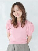 ふんわりバングの柔髪ロング
