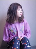 ガーリーミディアムパーマ