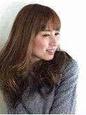 ボリューム出さずにふんわりパーマ