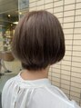 ヘアーアンドメイク アズール 志木店(Hair&Make Azur) 丸みのあるショートボブ☆透明感のあるカラーで柔らかく☆
