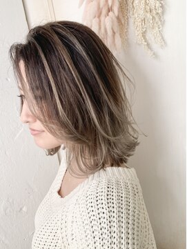 クレア 下北沢(CREA) ハイライトグラデーション×ボブ