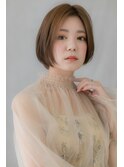 大人ハイライト前下がりミニボブショート305Z北浦和20代30代40代