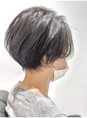 ネイビーブラック×大人ショート×似合わせカット