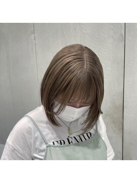 ガリカ(Gallica kinshicho) オリーブベージュ/ナチュラルボブ/ロングボブ/グレージュカラー