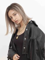 サニー 渋谷(SUNNY) グレージュバレイヤージュ、ハイライトアッシュベージュ