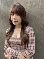 ロンド ストラーダ 心斎橋(Lond strada)&nbsp;韓国前髪顔周りロング×デザインカラー[心斎橋/髪質改善]