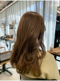 透明感ミントベージュ　レイヤーカット