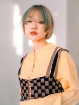アグ ヘアー ハウル 三鷹台店(Agu hair howl)&nbsp;マッシュショートボブ　デザインカラー1