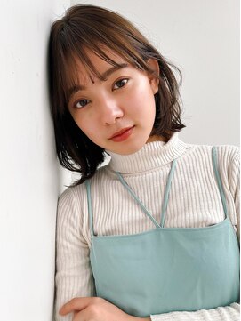 ラフ フロム ガーデン(Laf from GARDEN) 20代30代おすすめ柔らかくびれボブ/大人ガーリー